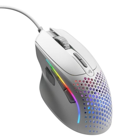 Glorious Model IV2 Wired Rato USB 26000 DPI com RGB e 9 Botões Programáveis Branco