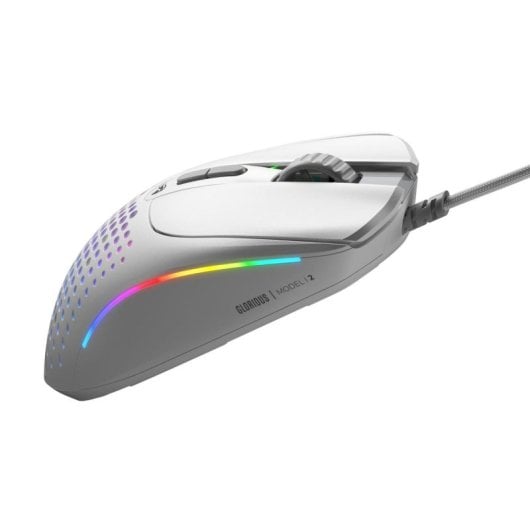 Glorious Model IV2 Wired Rato USB 26000 DPI com RGB e 9 Botões Programáveis Branco