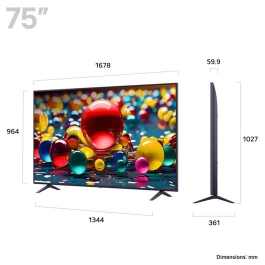LG LED 75UA74006LB 75" 4K UHD Smart TV webOS 25 HDR10