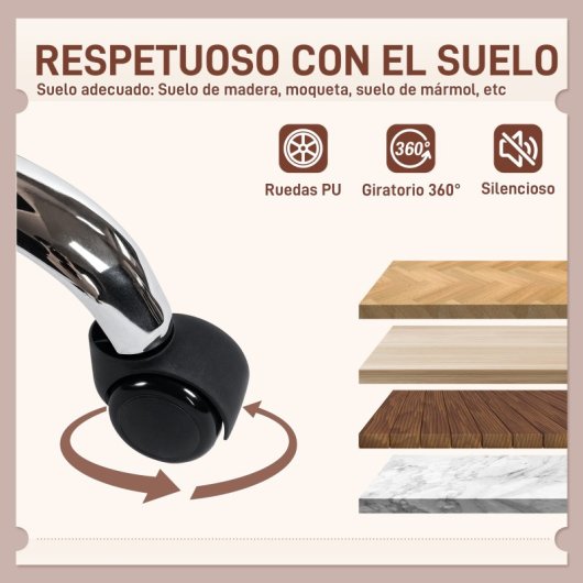 Homcom Silla De Oficina Con Piernas Cruzadas Asiento Ancho Gris Oscuro