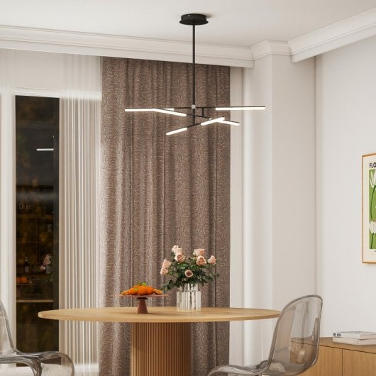 Homcom Lámpara Colgante Moderna Con Ángulo De Luz Ajustable Pantalla De Acrílico