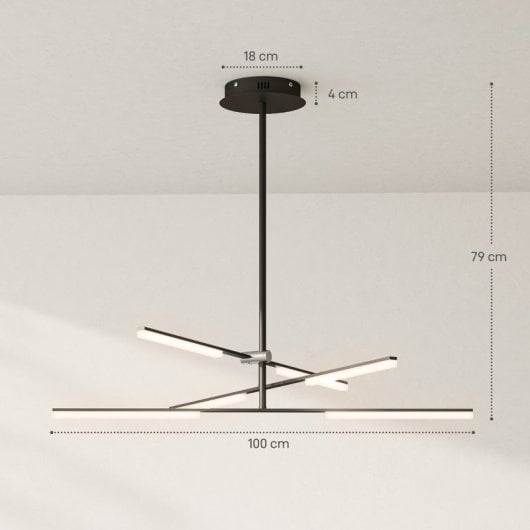 Homcom Lámpara Colgante Moderna Con Ángulo De Luz Ajustable Pantalla De Acrílico
