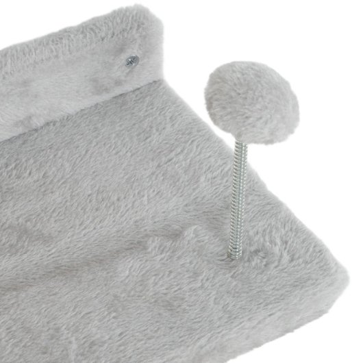 Pawhut Juego De Pared De Escalada Para Gatos De 4 Piezas Con Plataformas Gris