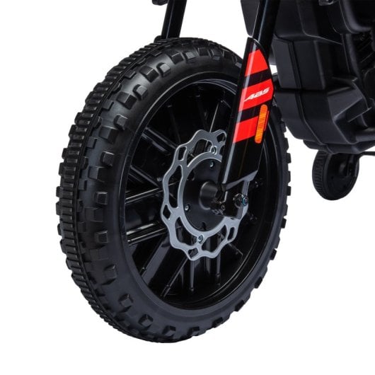 Aiyaplay Moto Eléctrica Para Niños 12v Con Licencia Aprilia Rojo