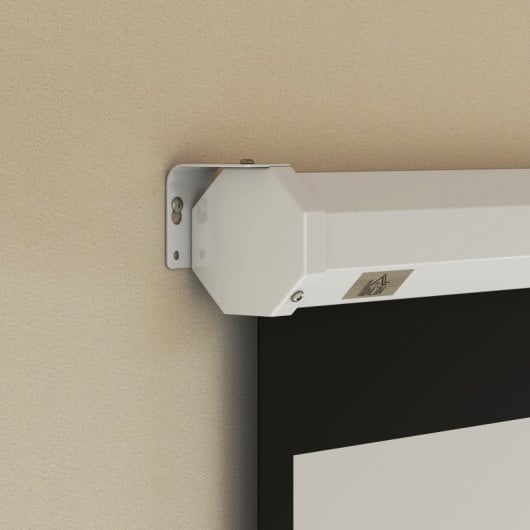 Homcom Pantalla De Proyector Manual 85 Pulgadas Formato 1:1 146x146 Cm Blanco