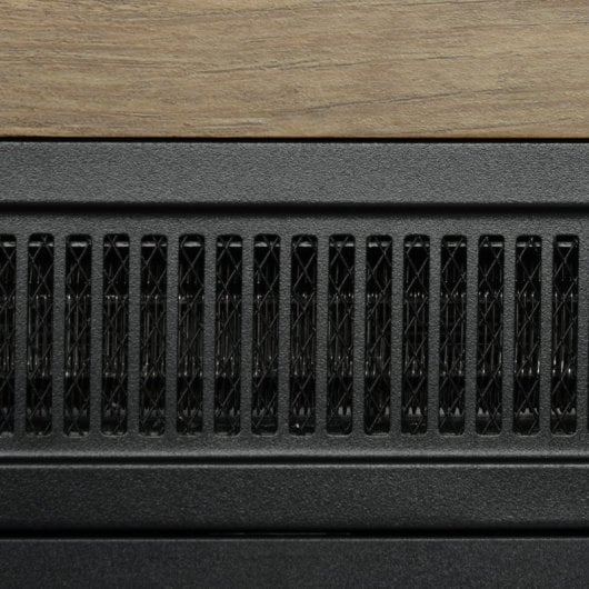 Homcom Chimenea Eléctrica 1800w Efecto De Llama Para Sala 30 M² Madera