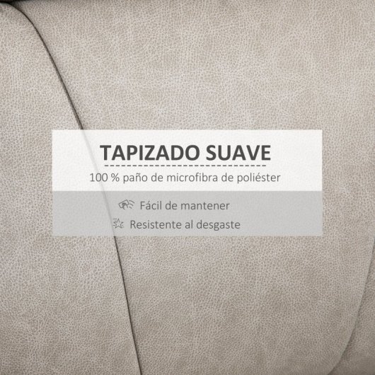 Homcom Sillón Relax Reclinable Manual Con Reposabrazos Reposapiés Gris