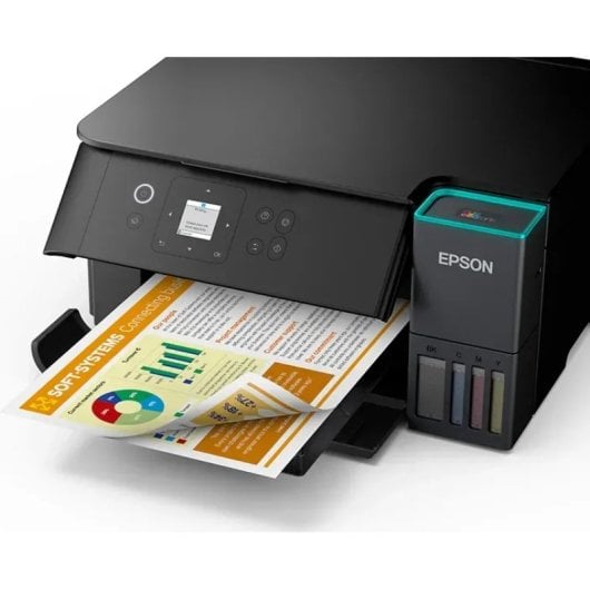 Impressora Jato de Tinta Wi-Fi Epson EcoTank ET-2950 com scanner a cores A4