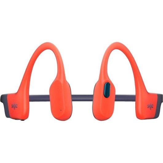 Auricolari Shokz OpenSwim Pro wireless Bluetooth 5.4 resistenti all'acqua rossi