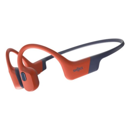 Auricolari Shokz OpenSwim Pro wireless Bluetooth 5.4 resistenti all'acqua rossi