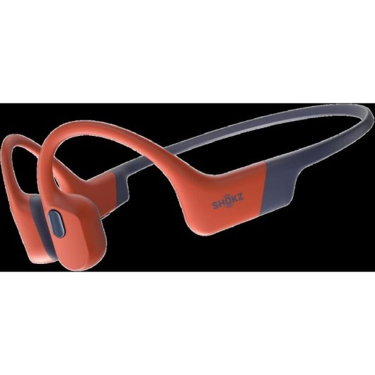 Auricolari Shokz OpenSwim Pro wireless Bluetooth 5.4 resistenti all'acqua rossi