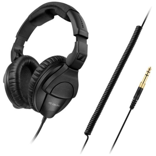 Kopfhörer Sennheiser HD 280 PRO kabelgebunden geschlossen Schwarz für Studio mit hoher Geräuschisolierung