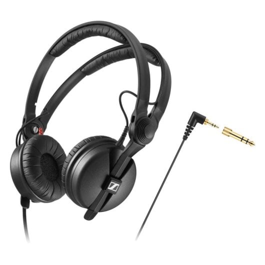 Cuffie Sennheiser HD 25 506909 chiuse professionali, archetto, isolamento supremo, nero