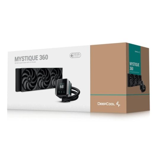 Refrigeracion Liquida DeepCool Mystique 360 360mm 3 Ventiladores LCD Negro