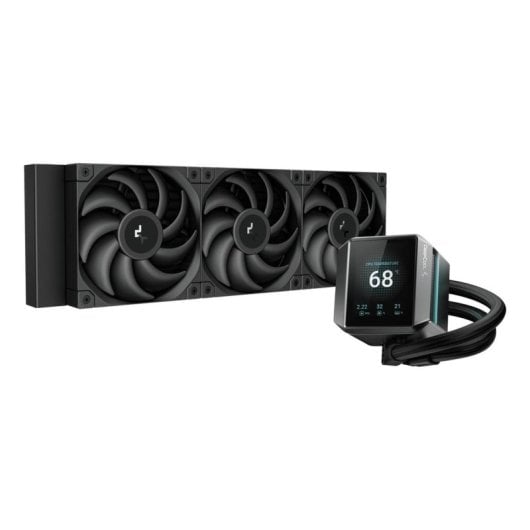 Flüssigkeitskühlung DeepCool Mystique 360 360mm 3 Lüfter LCD Schwarz