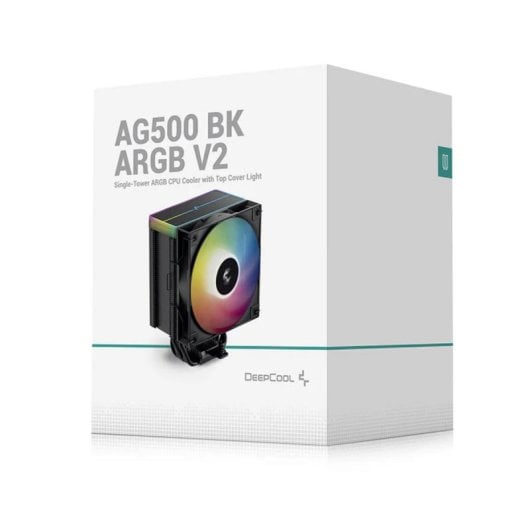 Refrigeración Aire DeepCool Socket AM4/AM5/LGA1700 120mm AG500 BK ARGB V2 LED ARGB PWM