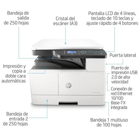 Multifonction Oki Laser Couleur MC853dnv 4 Bacs A3 LCD Tactile Ethernet Fax