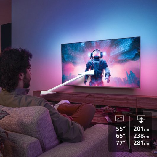 TV Philips OLED 65OLED910 65" 4K Smart TV Ambilight Son Dolby Atmos Metallic
