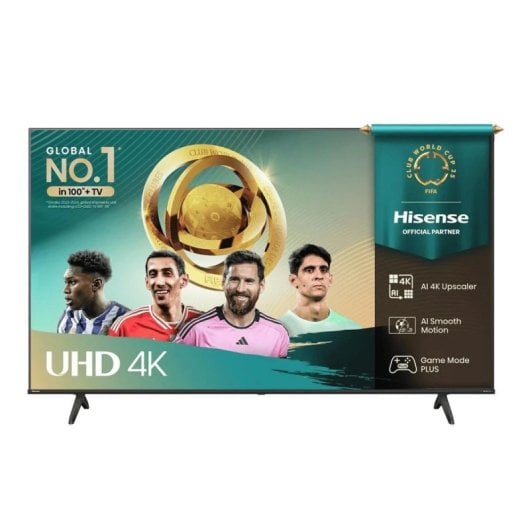 TV Hisense LED 75A6Q 75" 4K Ultra HD Smart TV Dolby Vision Wi-Fi Preto