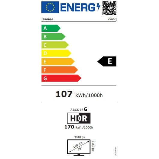 TV Hisense LED 75A6Q 75" 4K Ultra HD Smart TV Dolby Vision Wi-Fi Preto