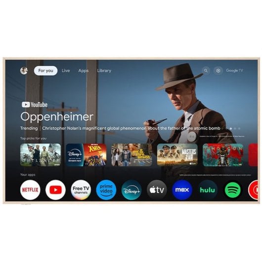 TV TCL QLED 75A300W 75" 4K Smart TV Blanc Dolby Vision WiFi