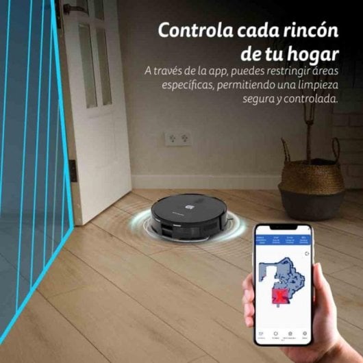 Robot Aspirador com Autovaciado, Navegação Laser 3000Pa, WiFi, Compatível com Alexa e Google Assistant