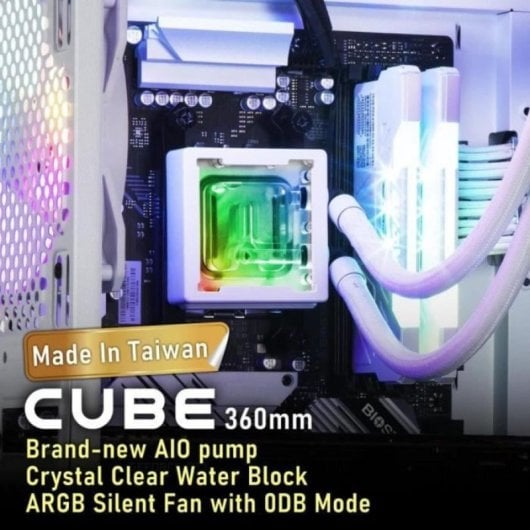 Refrigeration Liquide Bitfenix Cube AIO 360mm 3 Ventilateurs ARGB Silencieux