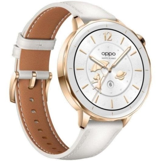 OPPO Watch X2 Mini WiFi Bluetooth GPS NFC 43mm AMOLED Oro Correa Bianca Unica 5ATM IP68