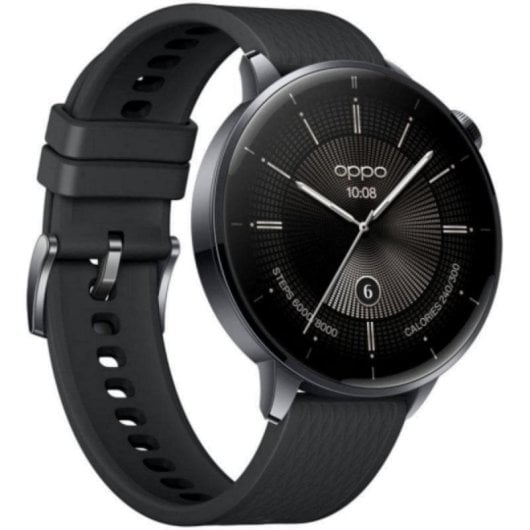 Montre Connectée OPPO Watch X2 Mini Bluetooth NFC GPS 43,2mm AMOLED Or Glimmer Correa Blanche M Résistance à l’Eau 5ATM+IP68 SpO2 Cardio Sommeil