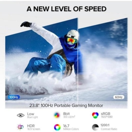 Monitor Uperfect 23,8" Full HD 100Hz IPS Dual Screen USB-C Rotazione 360° VESA