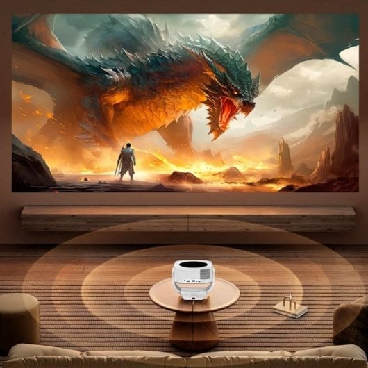 Proyector COOL Onix HD 1280 x 720 200 Lúmenes 200" LED LCD Smart TV Wifi Portabel