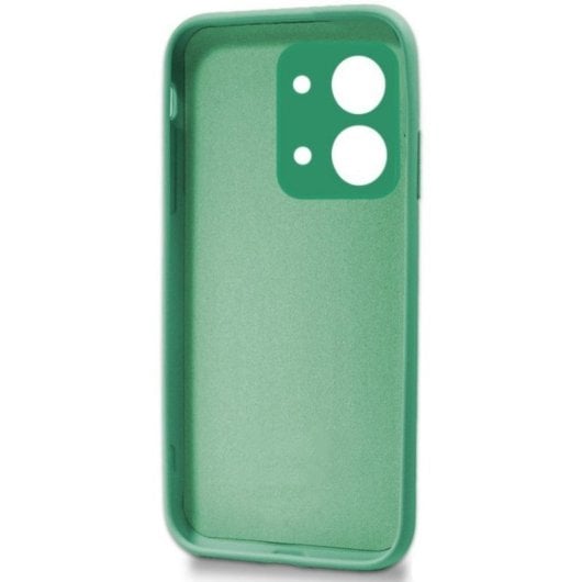 Capa de silicone flexível Xiaomi Redmi 15C verde menta proteção câmara resistente