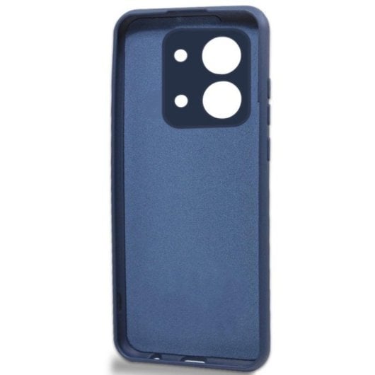Capa de silicone azul escuro para Xiaomi Redmi 15C proteção resistente para câmara
