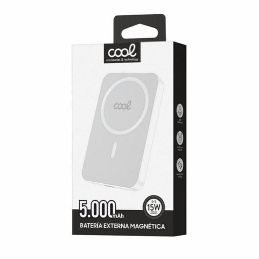 Batteria Esterna COOL Magnetica Qi 5000 mAh USB-C PD 20W Wireless 15W Compatta