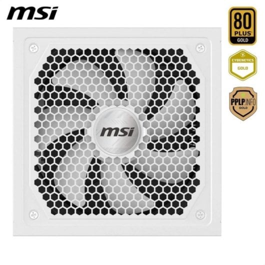 Fuente de Alimentación MSI 1000W 80 Plus Gold MAG A1000GL Modular Blanca ATX 3.1