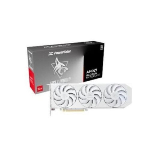 Tarjeta Gráfica PowerColor Radeon RX 9060 XT Hellhound OC White 16GB GDDR6