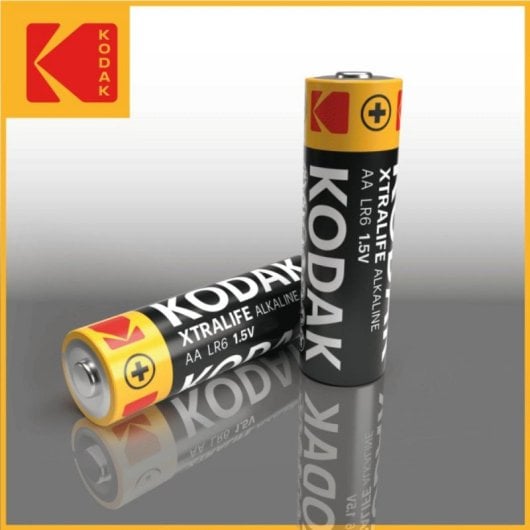 Pack 100 Pilas Alcalinas Kodak Xtralife AA (LR6) 1,5V Alta Duración Sin Fugas