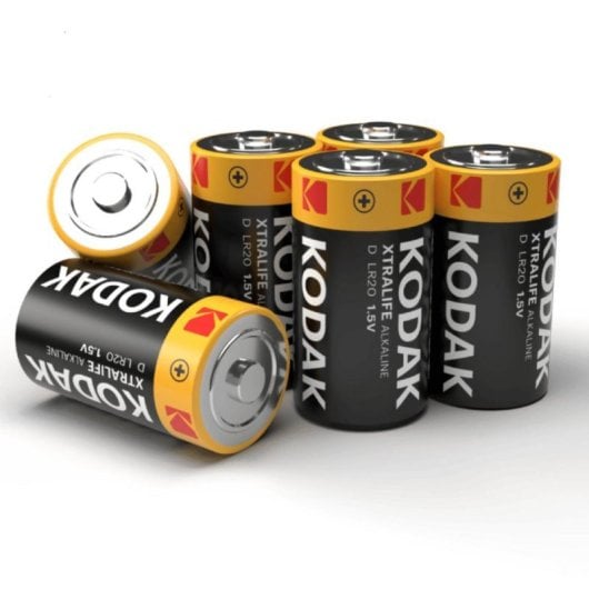 Pack 8 Pilas Alcalinas Kodak Xtralife D, Alta Duración y Protección Antifugas