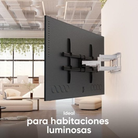 Soporte TV Pared Inclinable y Giratorio ONKRON M10-BW para 42-120 pulgadas/VESA 200x100-1000x600 mm/Hasta 100 kg/Negro y
