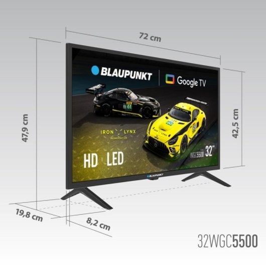 Blaupunkt 32WGC5500S Smart TV LED 32" HD Ready Google TV Bluetooth Wi-Fi DVB-T2