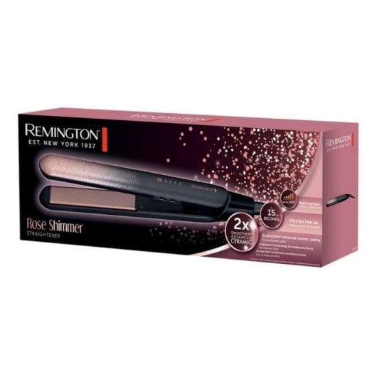 Prancha de Cabelo Cerâmica Remington S5305 230ºC 5 Definições Desligamento Automático Bege