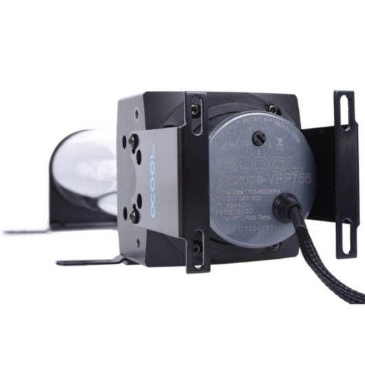 Refrigeración Líquida Alphacool Eisbecher D5 VPP755 Depósito 324mm 4 Pin PWM 0,36L Negro