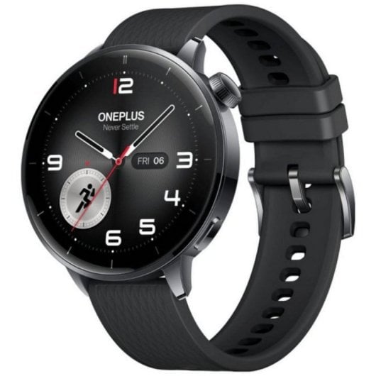 Smartwatch OnePlus Watch 3 GPS NFC 43mm AMOLED Nero Cassa Acciaio Inox Cinturino Nero M Resistenza Acqua 5ATM IP68 SpO2 Cardio