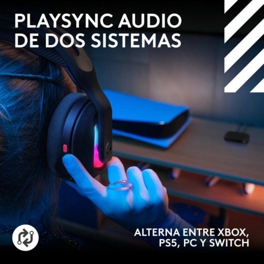 Casque Logitech G Astro A20 X sans fil Bluetooth PLAYSYNC Audio gaming rétroéclairage noir