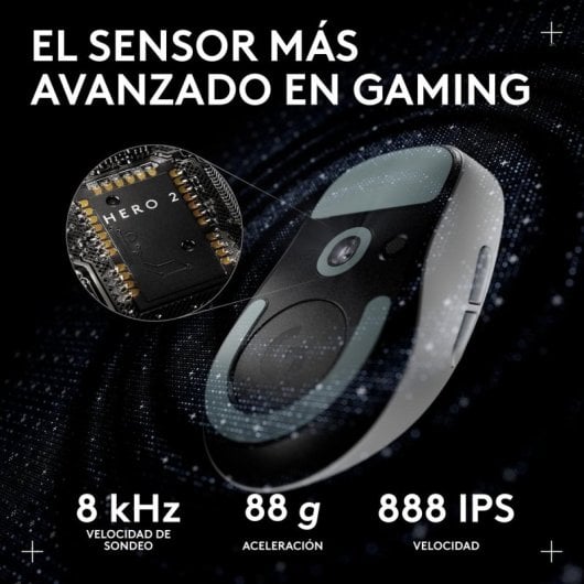 Souris Logitech G PRO X SUPERLIGHT 2c sans fil 44000 DPI Blanc USB-C 5 boutons
