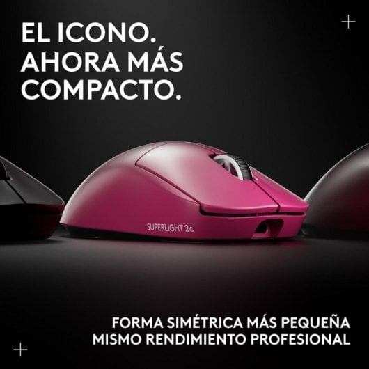 Souris Logitech G PRO X SUPERLIGHT 2c Sans Fil 44000 DPI Rose 5 Boutons USB-C Ambidextre