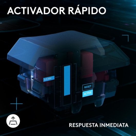 Clavier mécanique Logitech G515 RAPID TKL QWERTY espagnol rétroéclairé RGB profil bas