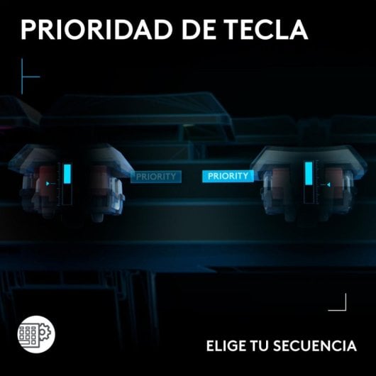 Clavier mécanique Logitech G515 RAPID TKL QWERTY espagnol rétroéclairé RGB profil bas