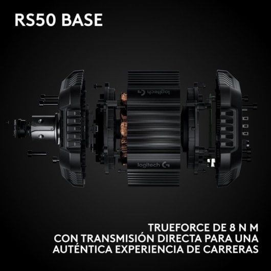 Logitech G RS50 System volant de simulation 3 pièces PS5/PS4/PC base 8 N·m RS Wheel Hub 13 boutons RS Round Wheel 11 pouces USB 2.0 cuir noir