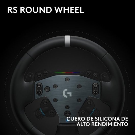 Logitech G RS50 System volant de simulation 3 pièces PS5/PS4/PC base 8 N·m RS Wheel Hub 13 boutons RS Round Wheel 11 pouces USB 2.0 cuir noir